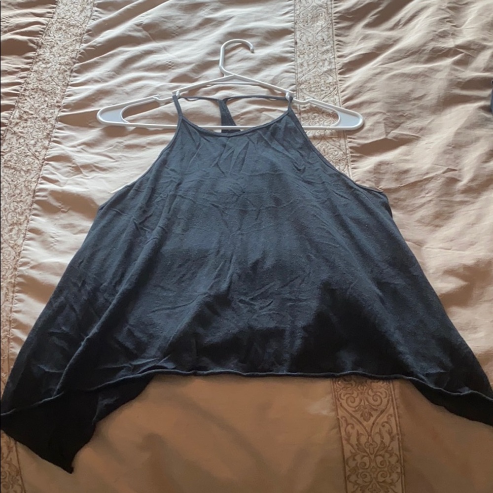 Black tank top hollister